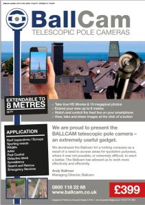 Ballcam telescopic pole cameras